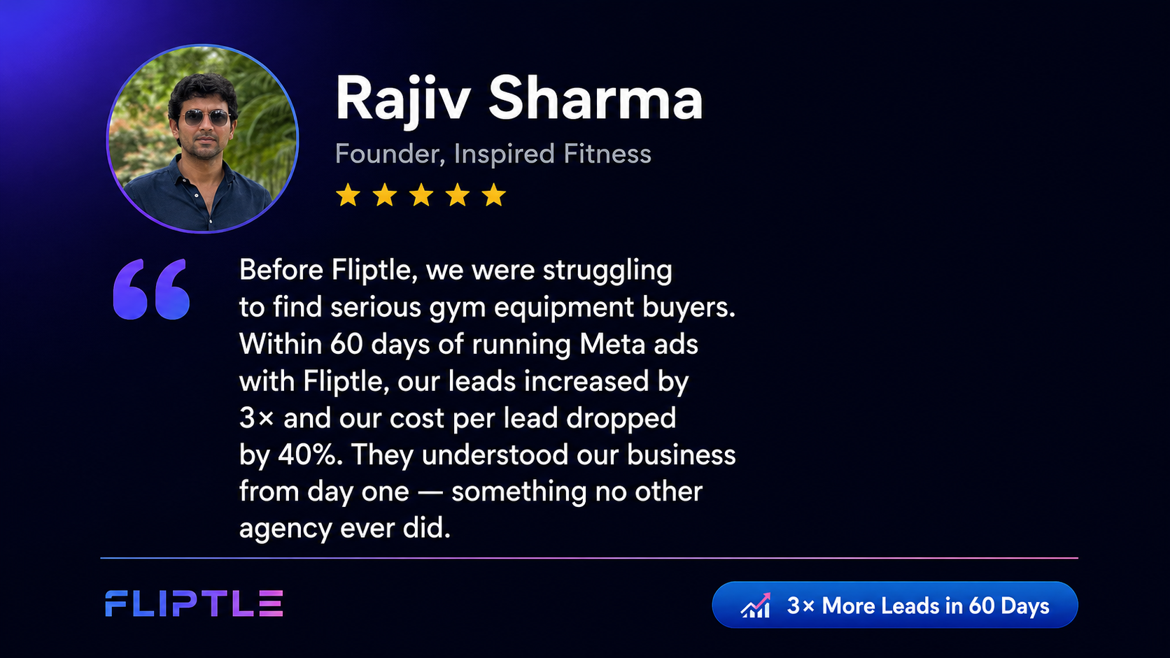 Client testimonial